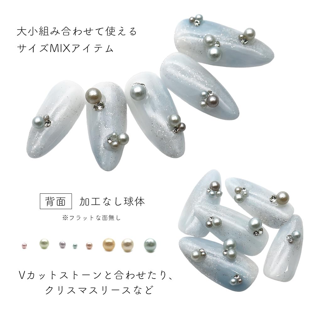 iro gel ネイルパーツ シルバー クリア Amazon | irogel イロジェル ネイルタウン ネイルパーツ サイズ MIX